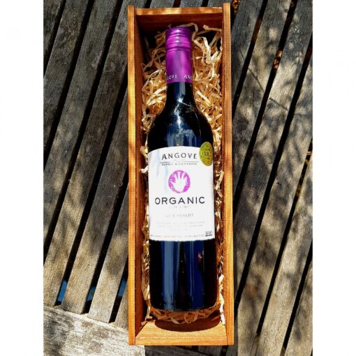 Gift Box - Angove Organic Merlot +/- Glasses - Image 3
